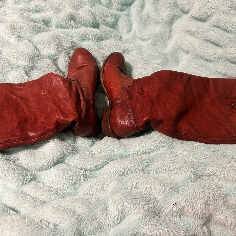 Frye Beige Leather Footwear - Picture 4 of 6